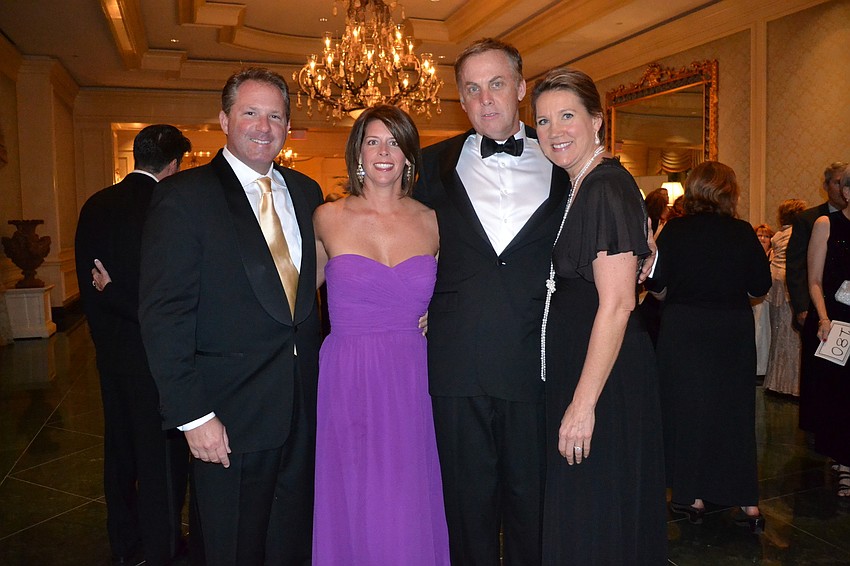 Michael and Chrissy Hays with Doug and Roni Day