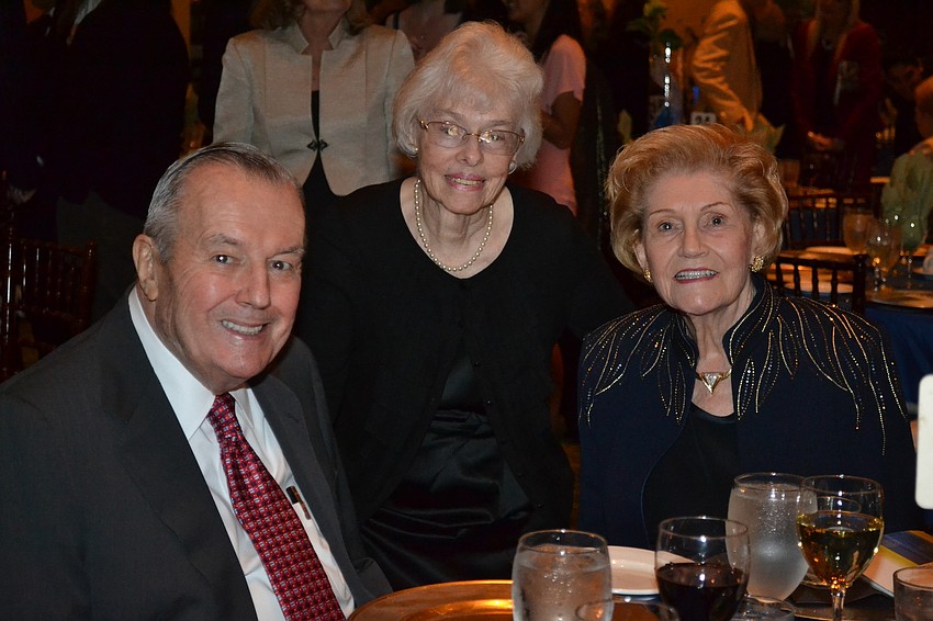 Lt. Gen. Roland Heiser, Bev Koski and 
Gwenne Heiser