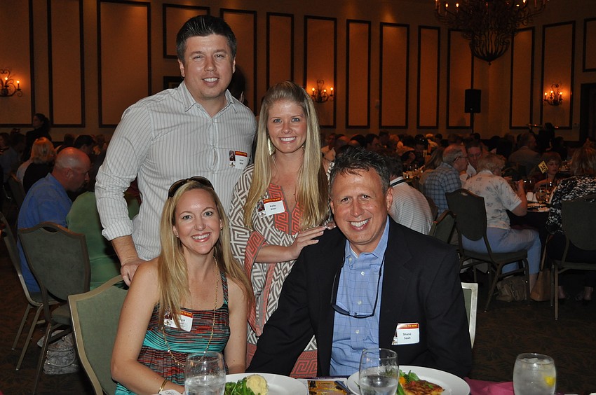 Brigid Saah with Jesse and Katie Biter and Shane Saah