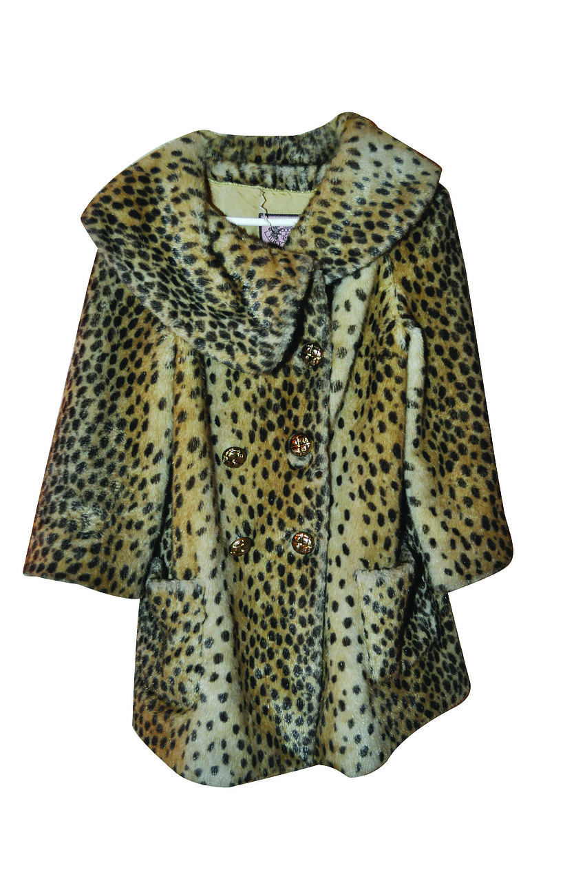 JUICY COUTURE
<br><br>
â€œMy Edie Sedgwick coat. I bought it after I saw the movie â€˜Factory Girl.â€™ Sheâ€™s wearing that leopard coat the whole time, so I went on a mission. Itâ€™s faux fur.â€