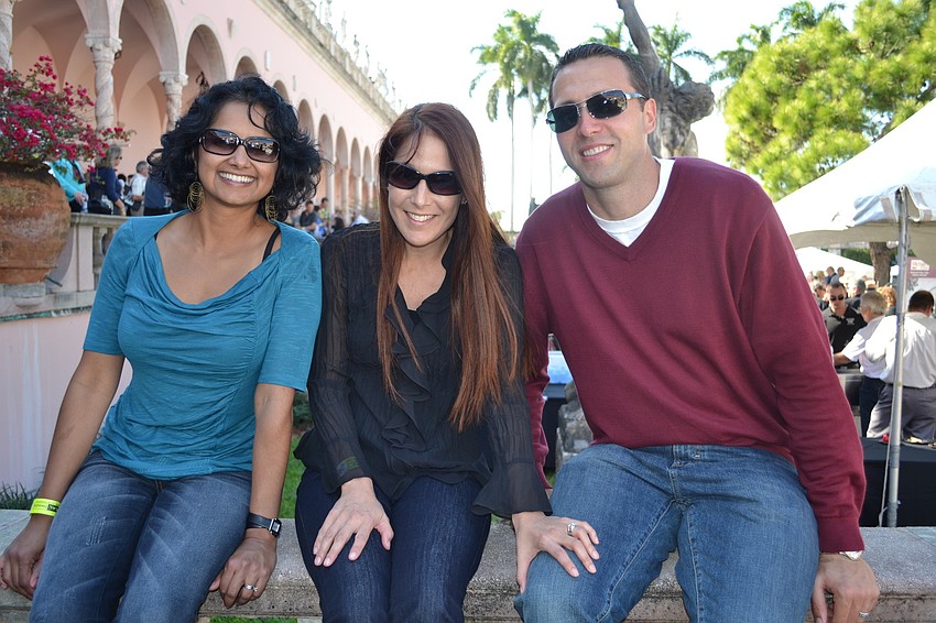 Pooja Khator with Kimiko and Matthew Ogg