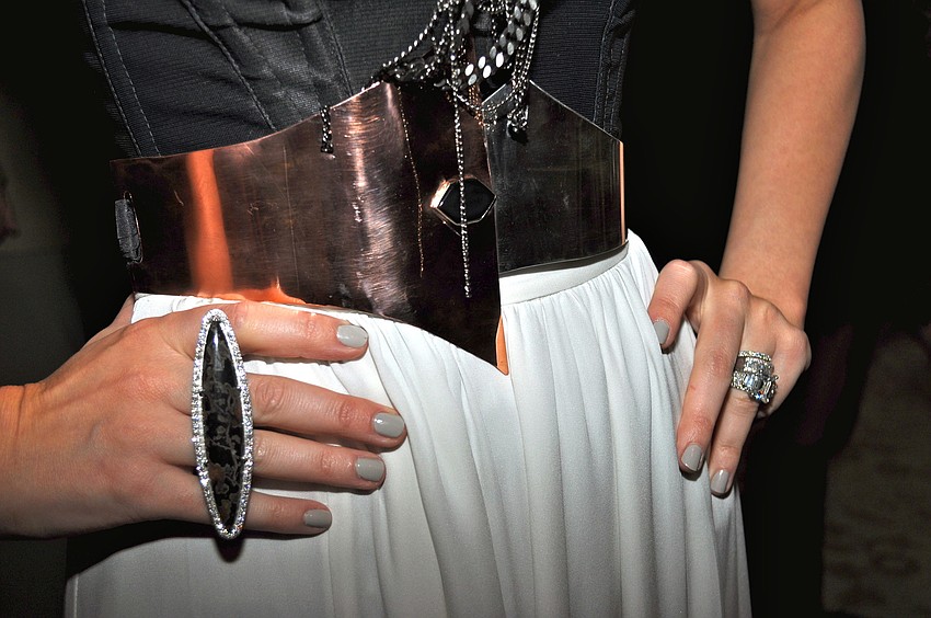 Liebe Gamble made her belt and jewelry.