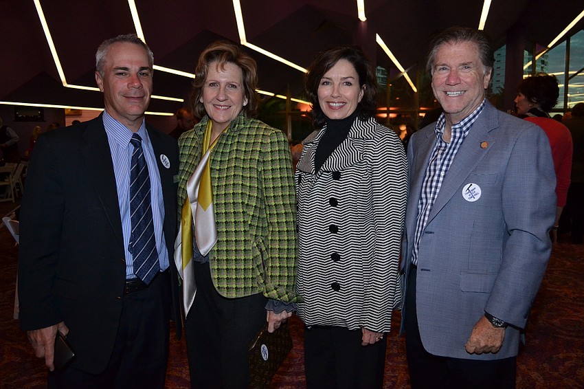 Jay Logan, Rosemary Oberndorf, Holly Logan and Lou Oberndorf