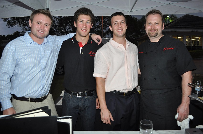 Dan Marshall, Andrea Guadagnini, Marco Guadagnini with Laslo Bevardi