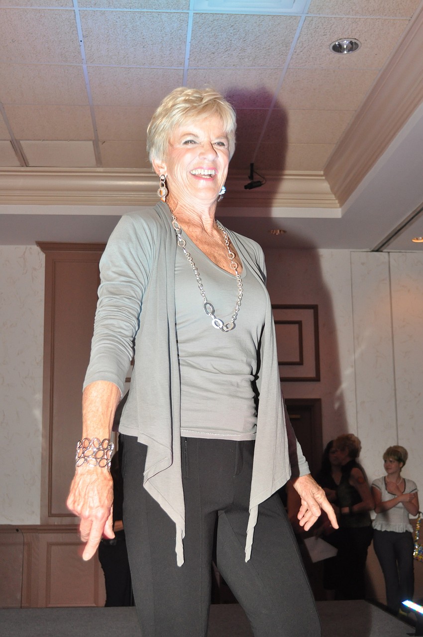 All of the models in the fashion show were Parkinson patients or their caregivers, family members or friends.