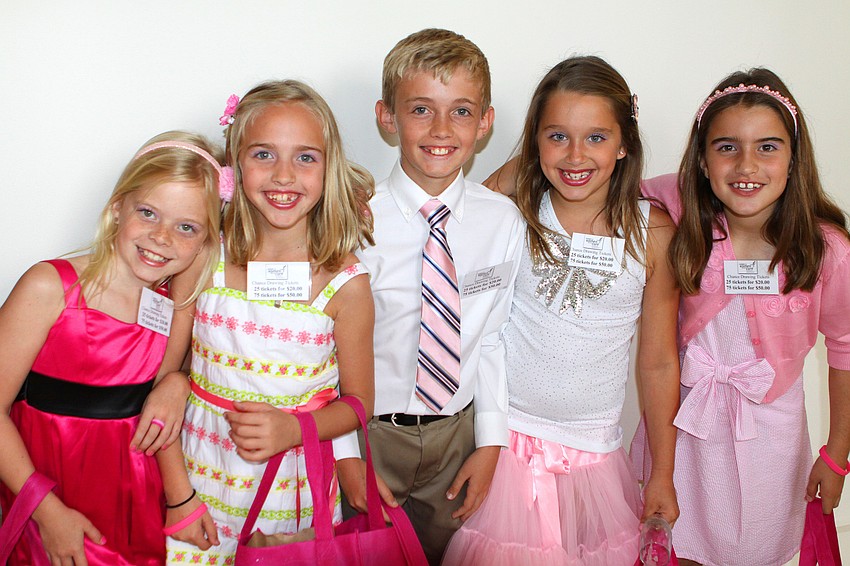 Kylie Odegard, 9, Ansley Jackson, 9, Chip Jackson, 12, Ella Pfeil, 9, and Mary Jane Fortenberry, 9