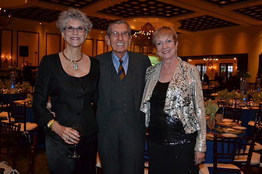 Sarah and George Pappas with Lynn Guilford