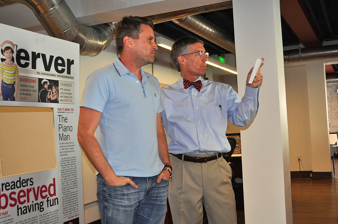 Matt Orr, brainchild of This Week in Sarasota, and Matt Walsh, Editor and CEO of the Observer Group