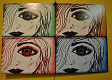 This work, "Hidden in the Shadows," was completed by 10thgrade student  Savannah Beeson.