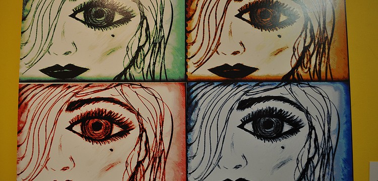 This work, "Hidden in the Shadows," was completed by 10thgrade student  Savannah Beeson.