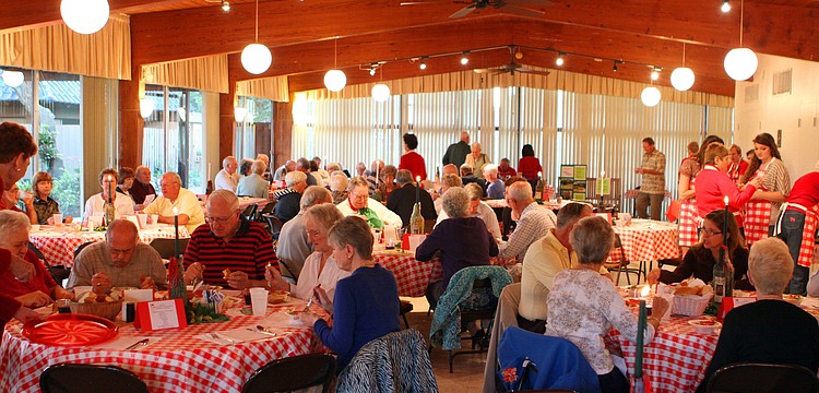 Hundreds of people came out to enjoy the annual spaghetti dinner, Saturday, Jan. 7 at the Sarasota Garden Club.