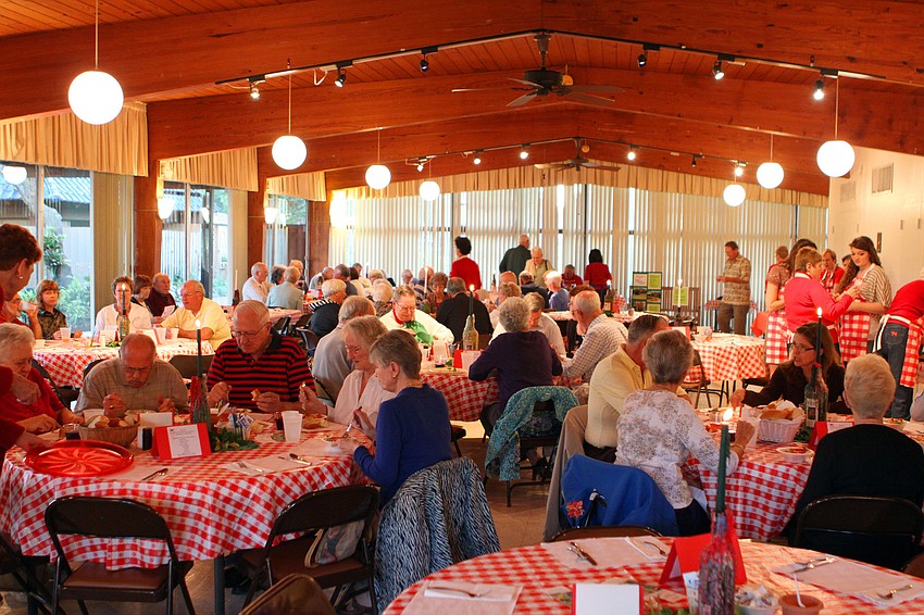 Hundreds of people came out to enjoy the annual spaghetti dinner, Saturday, Jan. 7 at the Sarasota Garden Club.