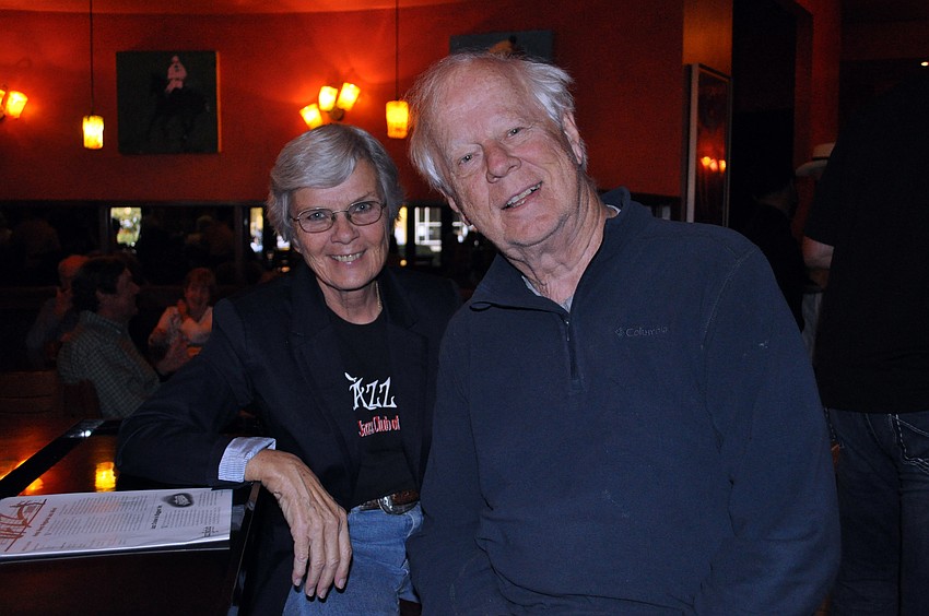 Lakewood Ranch Country Club residents Karen and Dan Moriarty enjoy listening to jazz musicians Johnny Moore and Dominic Mancini.
