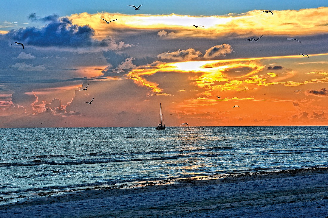 East County resident Robert Francisco shot this sunset photo last September on Siesta Key.