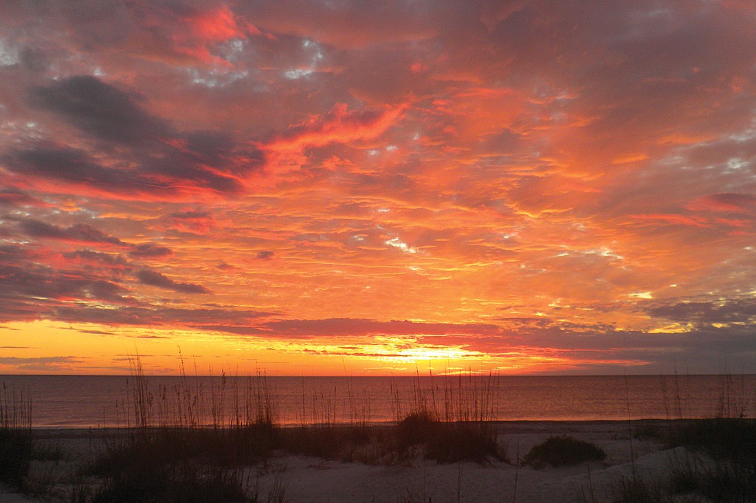 Fred Beyerlein submitted this sunset photo, taken near Spanish Main Yacht Club.