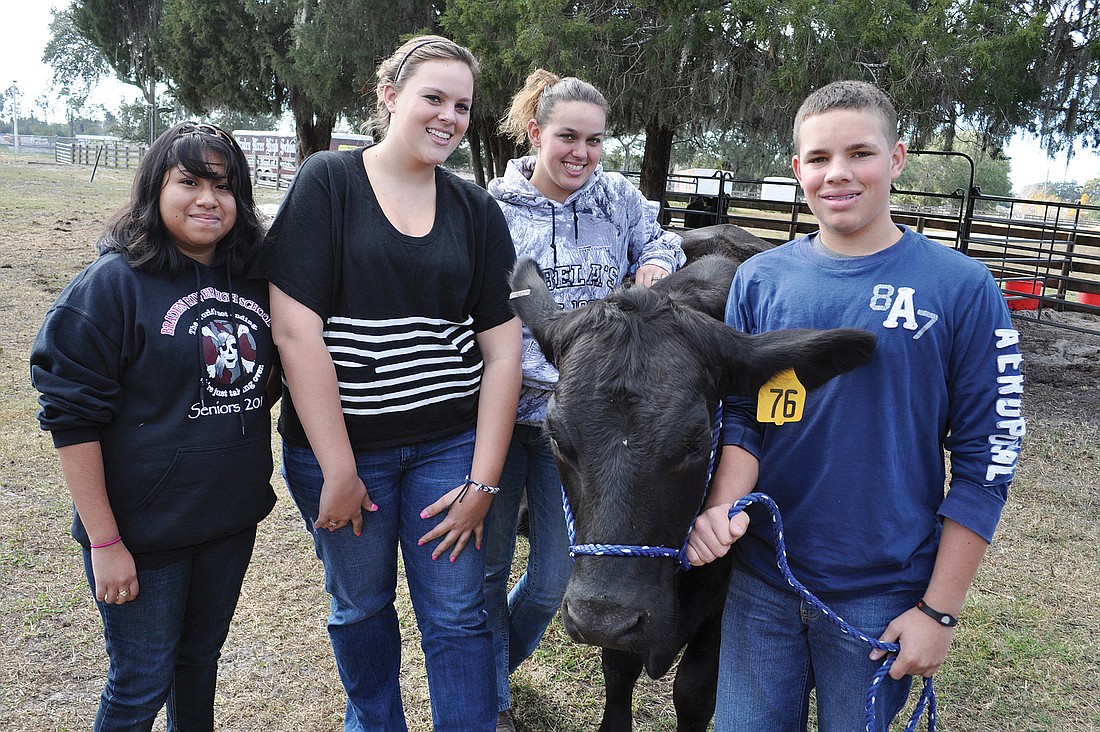 Braden River High School students Jessica Garcia, Haley Brown, Elizabeth Ã¢â‚¬Å“AnnieÃ¢â‚¬Â Curry and Larry Haymore are excited about participating in this yearÃ¢â‚¬â„¢s fair.