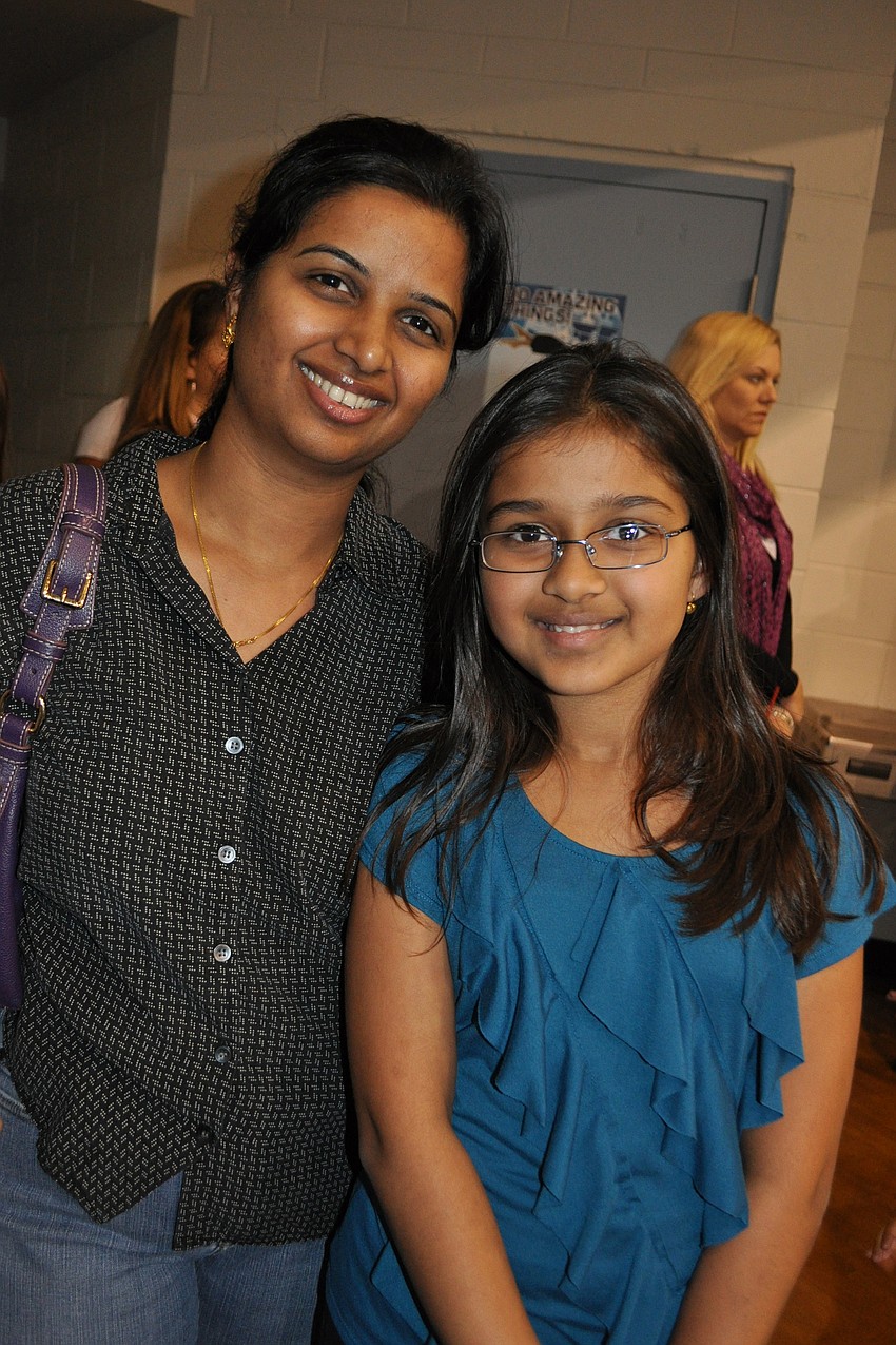 Reena Garima attended the open house with her daughter, Rathor.