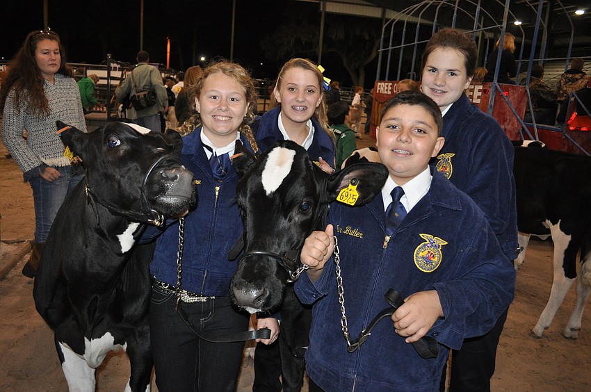 Erin McClure, Blaire Morgan, Taylor Butler and Kasey Ray represented Haile Middle School proudly.