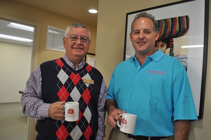 Board Member of St. Armands Circle Assoation Bill Carman and Kurt Hennard with Inland and Island Home Repair and Decorating