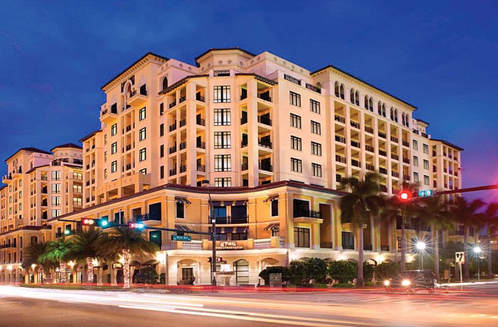 Floridays Development Co. is proposing a 200-room hotel similar to the architectural style of the building below.