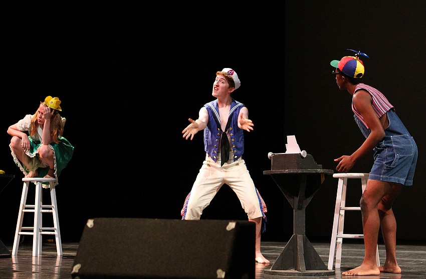 Sydney Deal, Matthew Robertson and Treyvon Thomas perform 