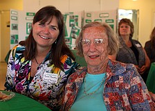 Barbara Banstra and Doris Van Nostrand of Bahia Oaks Lodge.