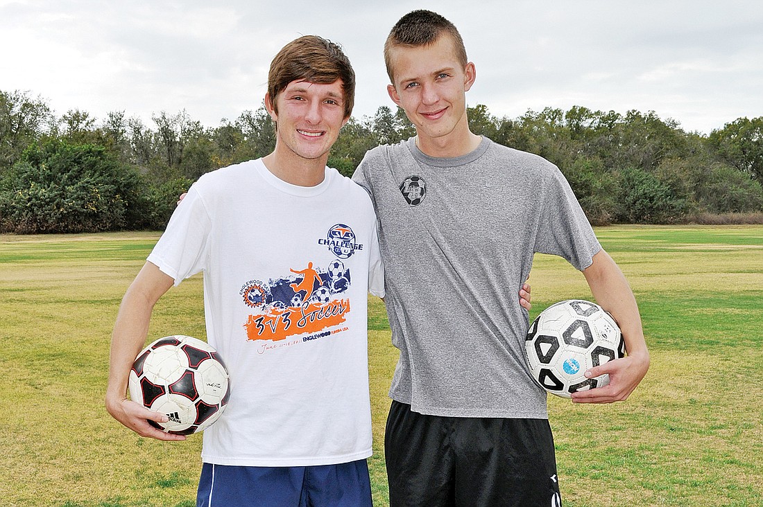 Lakewood Ranch senior Joel Ferguson and his younger brother, Jason, have been playing soccer together for the past 10 years.