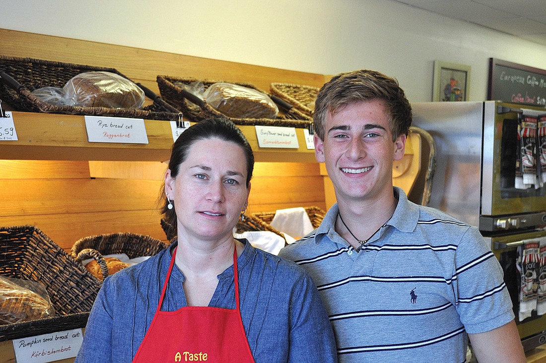 Tanja Hoffman and her son, Robin, say they love operating their new bakery on Siesta Key.
