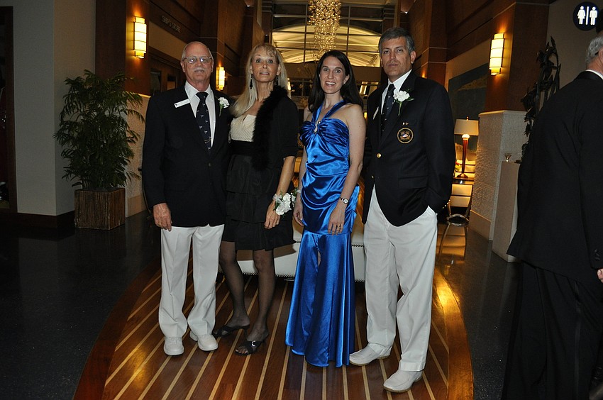 Phil Couture, Dana Magee, Courtney and Vice Commodore Lee Goodman
