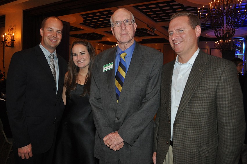 Jimmy and Lauren Boyle, Bill Sedgerman and Brian Volner represented Community Bank.