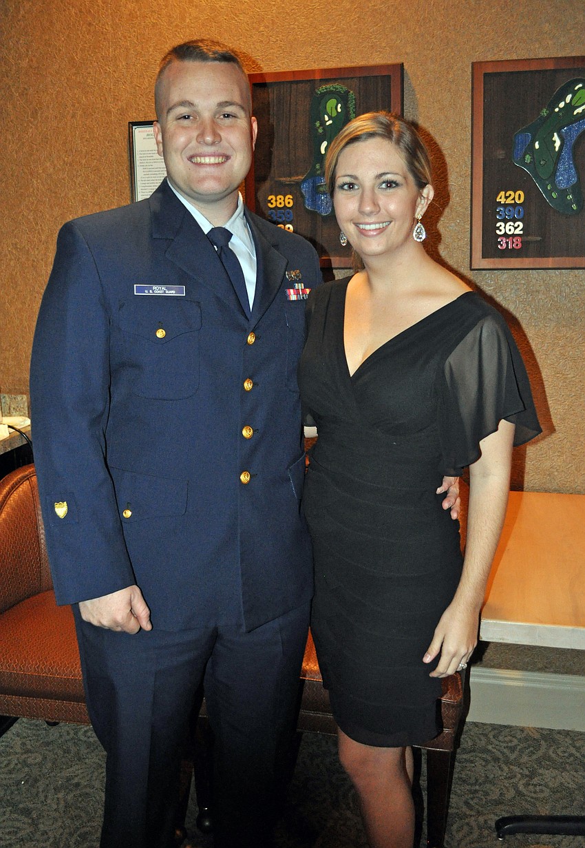 Petty Officer Greg Royal, U.S. Coast Guard and his fiancÃ©e Avery Ellsworth were excited to attend the Rosedale Military Ball for the first time.