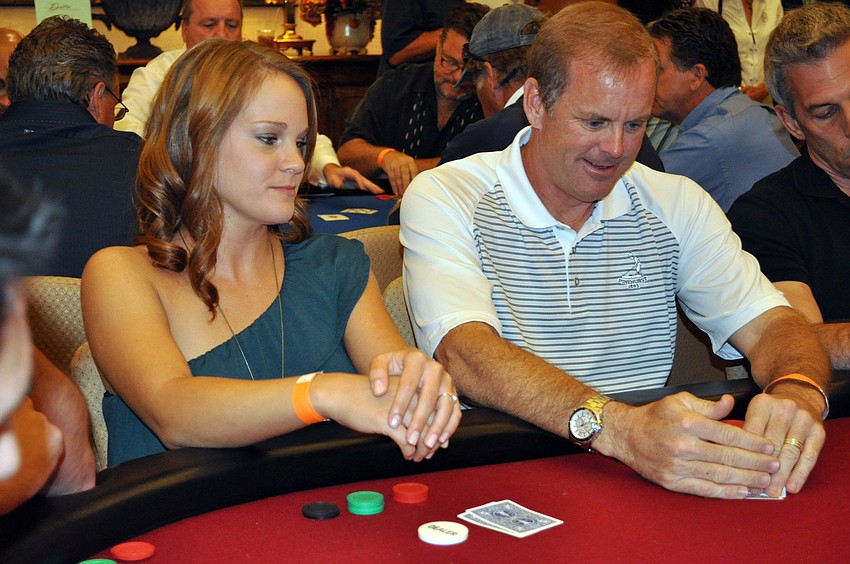 Jenny Hicks and Bob Bisplinghoff enjoyed playing in the poker tournament.