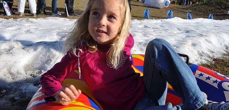 Allie Castro, 7, enjoyed the day's festivities.