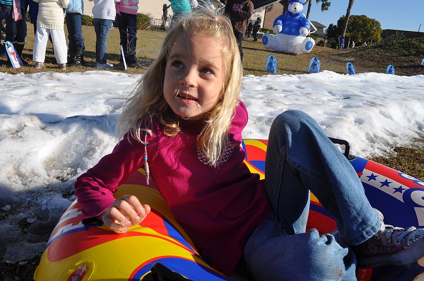 Allie Castro, 7, enjoyed the day's festivities.