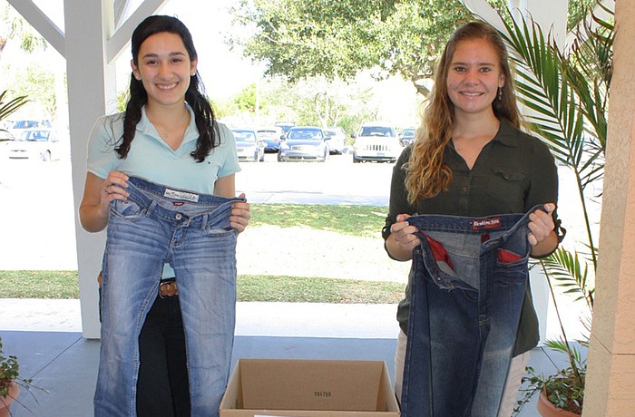 Gabriella Alvarez is pictured with Andrea Avery, who helped chair the project.