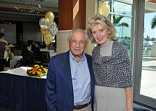 Ann Virag and Nathan Benderson, hosts of the luncheon