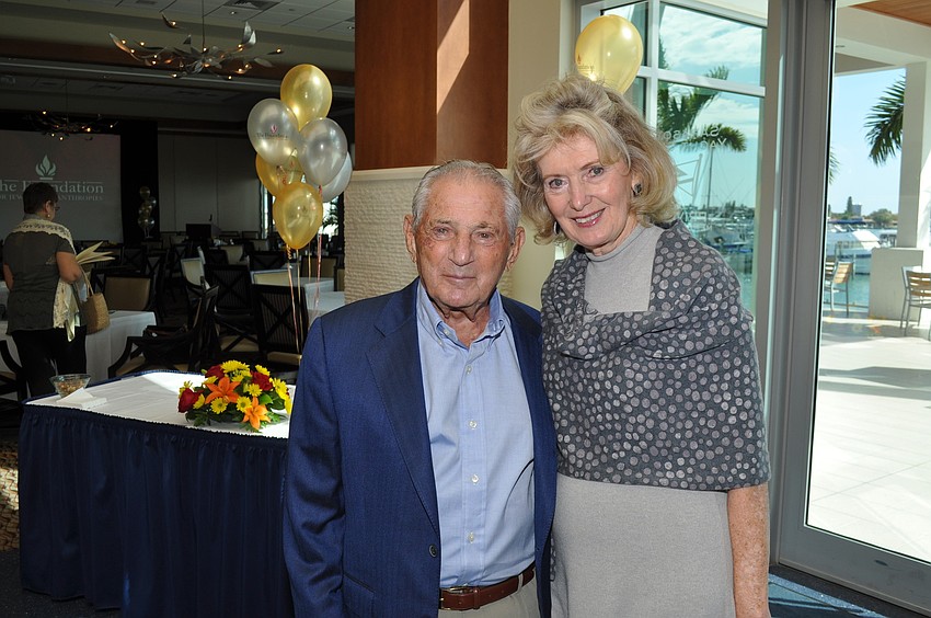 Ann Virag and Nathan Benderson, hosts of the luncheon