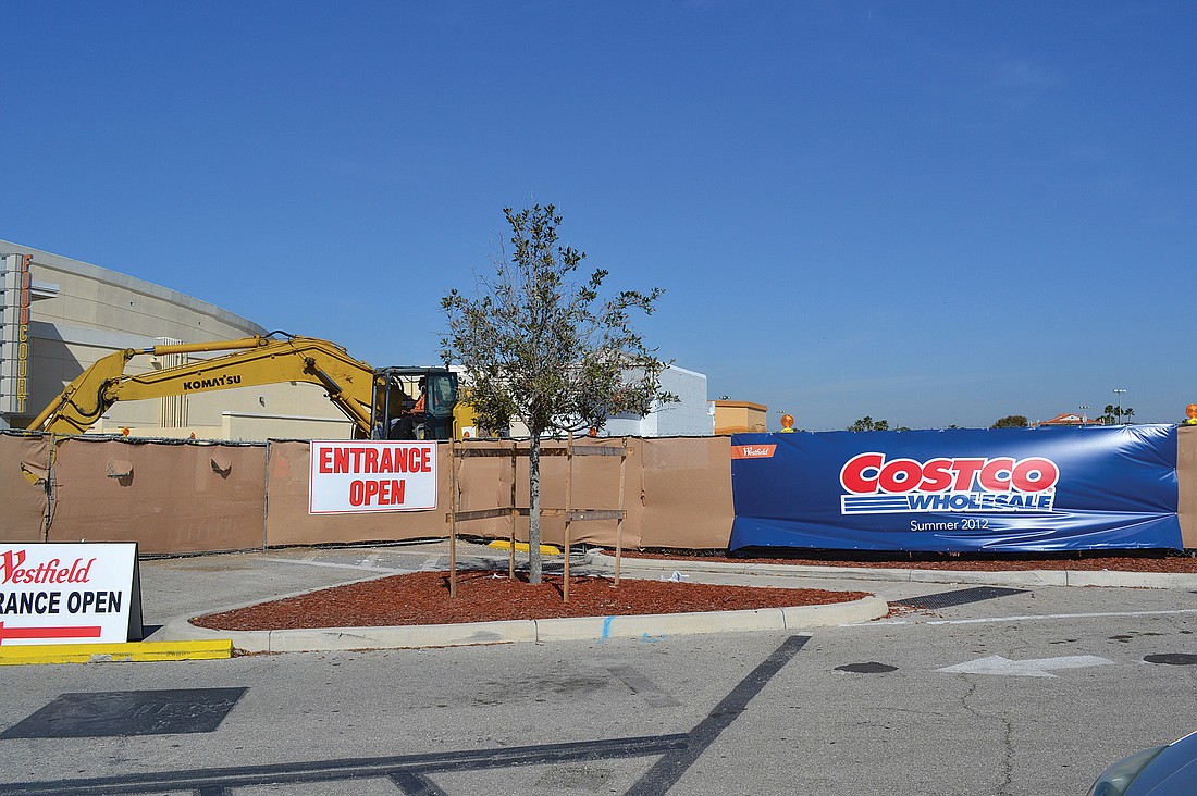 A new Costco under construction at Westfield Sarasota Square Mall is expected to open this summer.