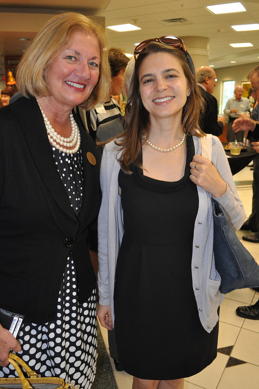 Cindy Saunders, of Webster University, with Julee Breehne, of Eckerd College