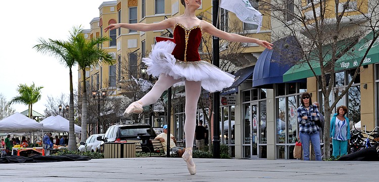 Thirteen-year-old Nikki Jennings of the Sarasota Ballet School performed a solo.
