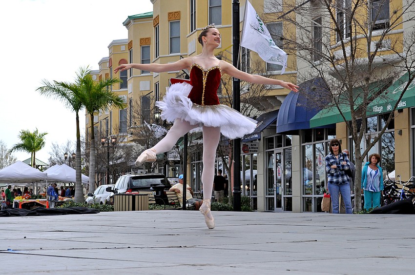 Thirteen-year-old Nikki Jennings of the Sarasota Ballet School performed a solo.