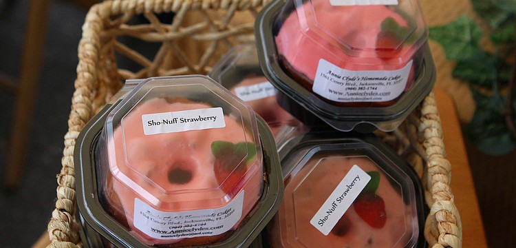 "Sho-Nuff Strawberry" was just one of the many delectable and delightfully named mini desserts made by Annie Clydeâ€™s Homemade Cakes.