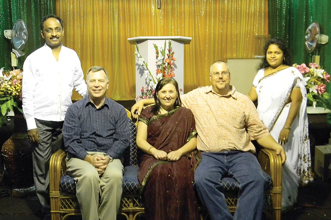 Partick Rodricks, Brian Lindman, Lori Russo, Ross Russo and Josephine Rodricks will work to bring a more healthy lifestyle to Karnataka, India. Courtesy photo.