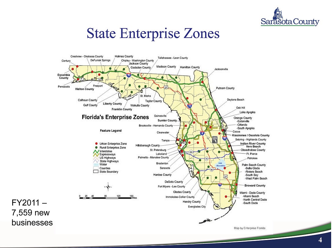 Sarasota County is putting together a new enterprise zone to go along with several others around the state.