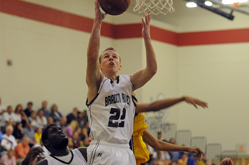 Senior forward Tommy Bernhardt scored 12 points and was one of three players who finished in double figures, as Braden River sailed to a 62-40 over Charlotte.
