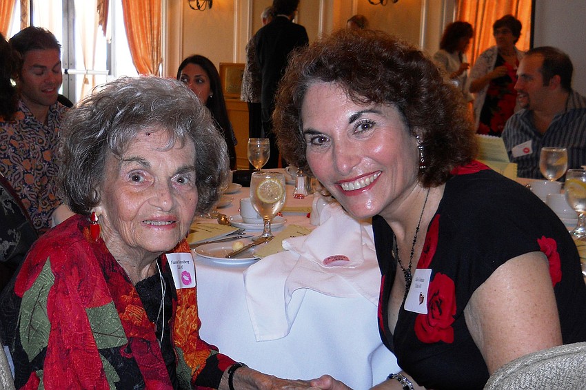 Honoree Alice Cotman, right,  with her mother, Fannie Nierenberg