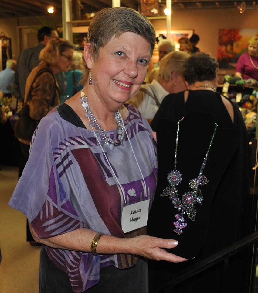 Kathie Hayes, chair of the event, also displays her art each year.