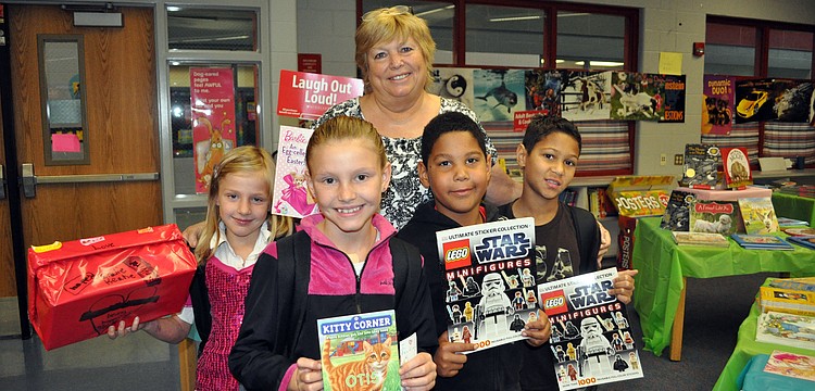 Pat Summers spent the morning with her grandchildren: Natalie, Kayla, Josh and Jere Keane.