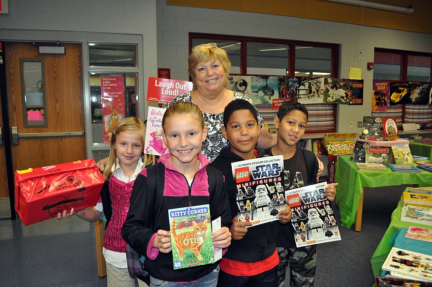 Pat Summers spent the morning with her grandchildren: Natalie, Kayla, Josh and Jere Keane.