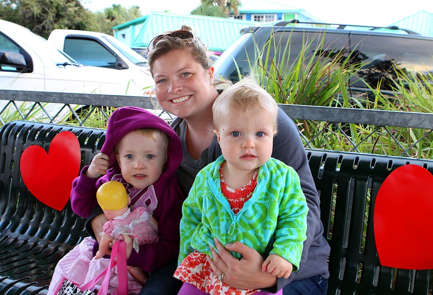 Julia Smith with her daughters Hailey, 3, and Mya,1.